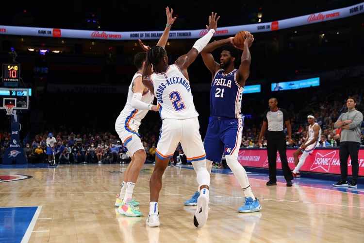 爱游戏移动官网-肯扬·马丁：哈登和恩比德是造犯规的大师 现在SGA也加入进来